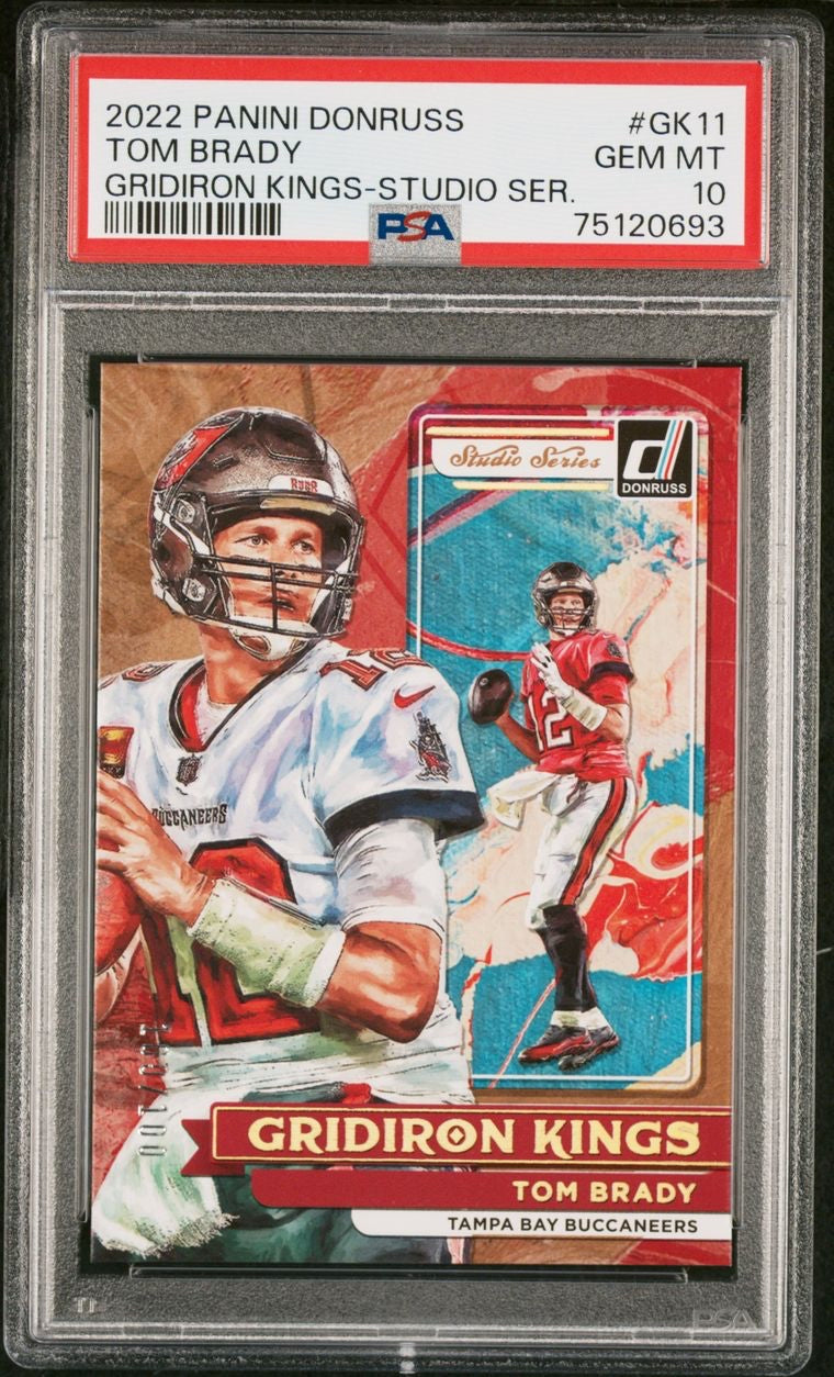 2022 Panini Donruss Tom Brady Gridiron Kings-Studio Series #GK11 100/100 - PSA 10