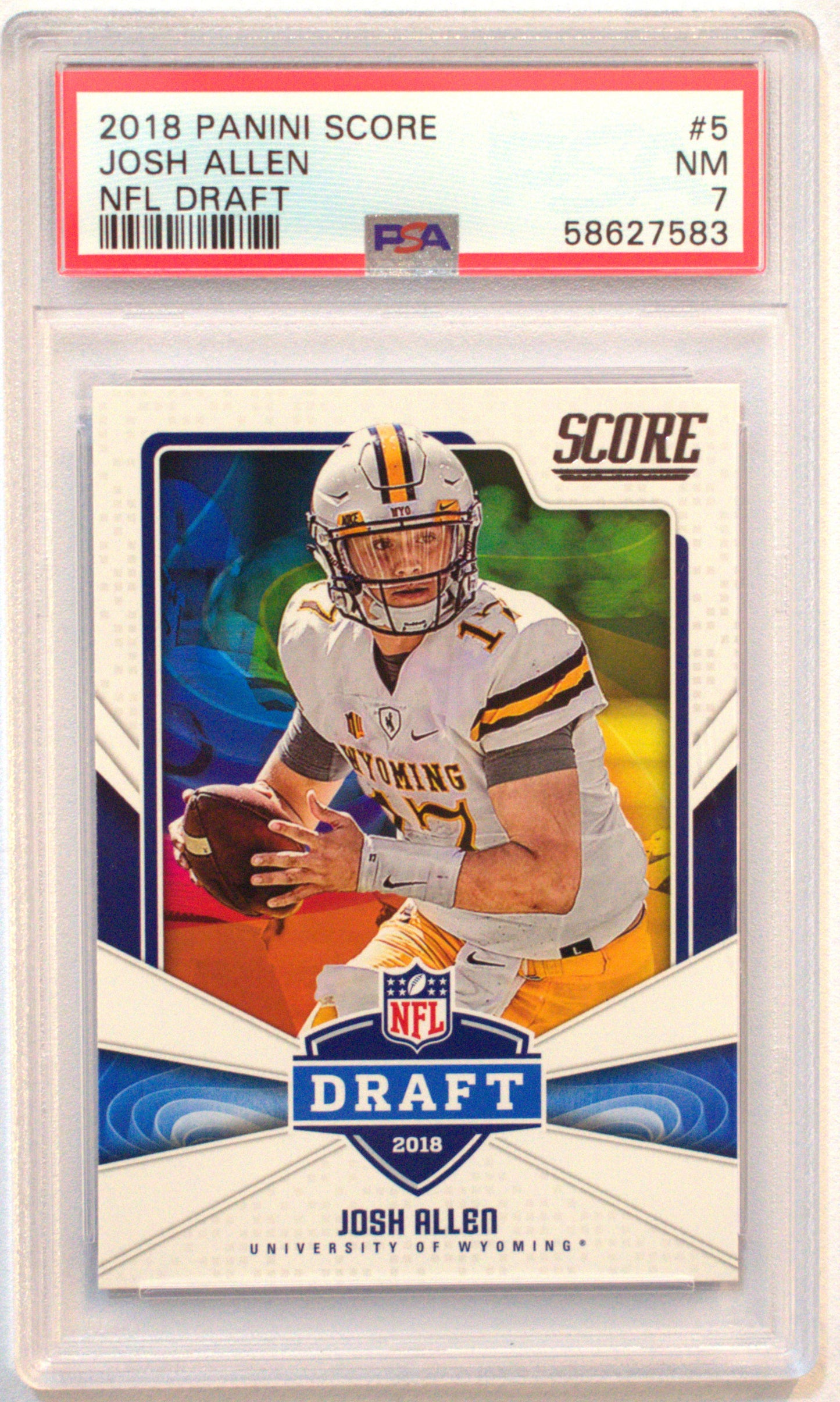 2018 Panini Score Josh Allen NFL Draft #5 - PSA 7